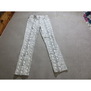 AG Adriano Goldschmied Womens Pants 27R Animal Print Mari High Rise Straight